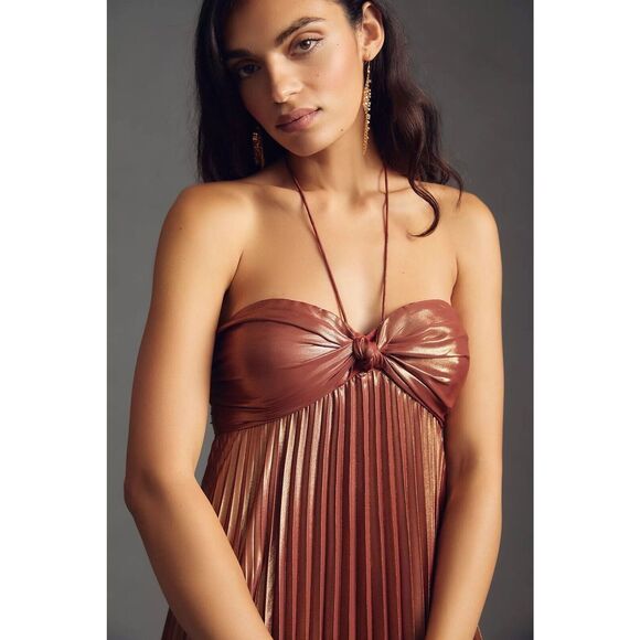 tie back halter neck dress Printed Pattern Tie Back Halter Neck Mermaid Dress